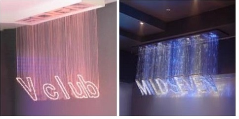 led fiber optic modern chandelier for decoration