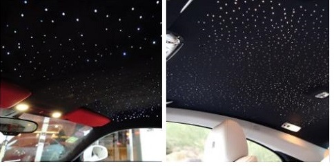 Car Use 6W RGB LED Fiber Optic Light Star Ceiling Kit
