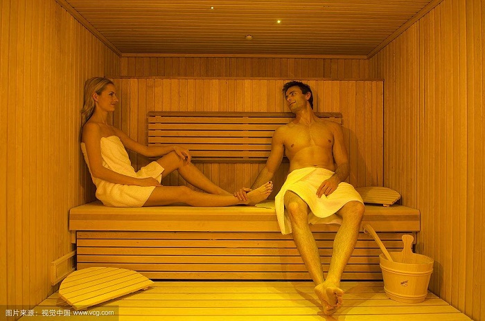 sauna room star light