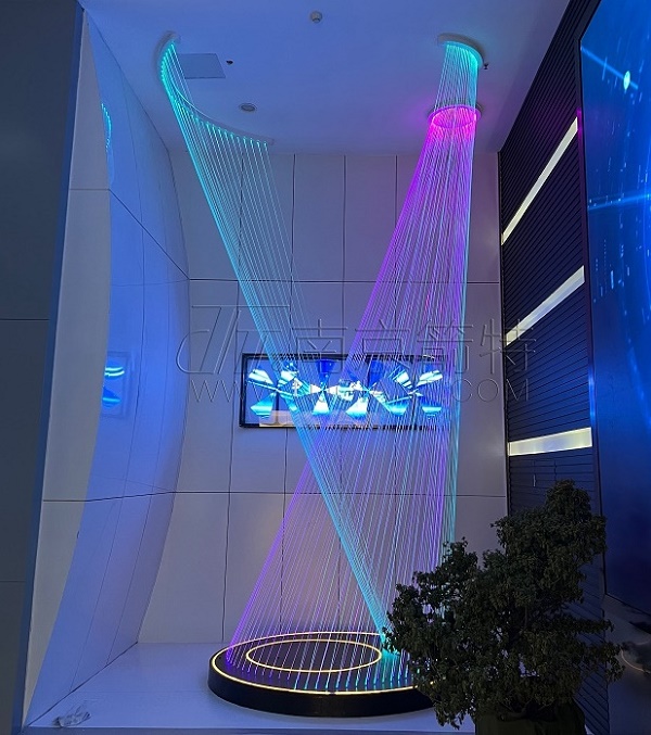 Our latest project, side glow fiber optic light, is completed